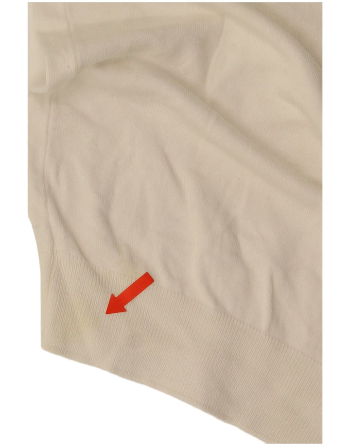 Maglione maglione girocollo da uomo Zara piccolo bianco