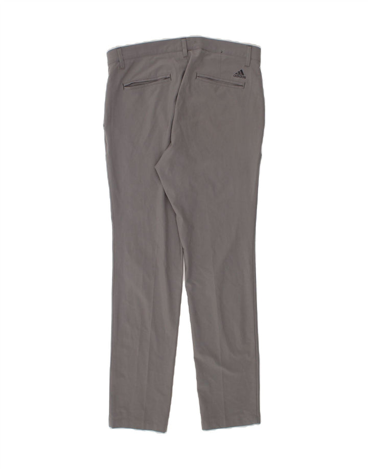 ADIDAS Mens Slim Chino Trousers W32 L32 Grey Polyester Vintage Adidas and Second-Hand Adidas from Messina Hembry 