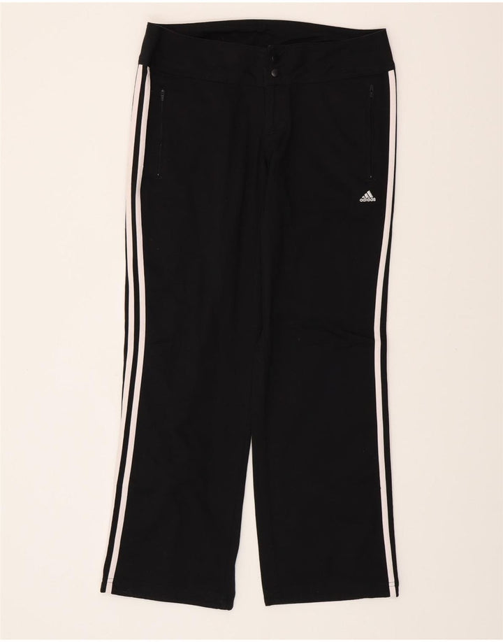 Pantaloni casual ADIDAS da donna Climalite UK 12 medi W32 L30 neri
