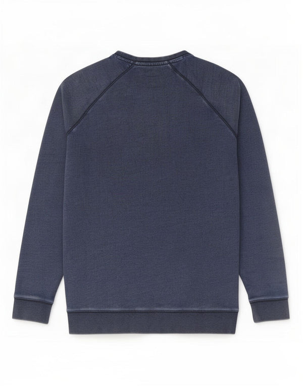 Felpa grafica da uomo Wrangler Maglione grande in cotone blu navy