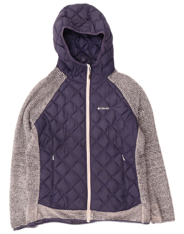 Columbia donna tuta con cappuccio giacca UK 18 XL blu chiazzato Sports