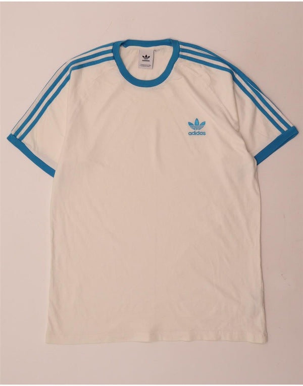 Maglietta Adidas da uomo Top Large in cotone bianco