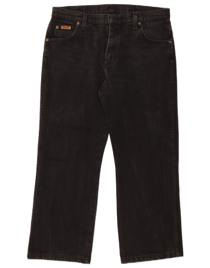 Jeans Bootcut da uomo Wrangler W34 L27 cotone nero