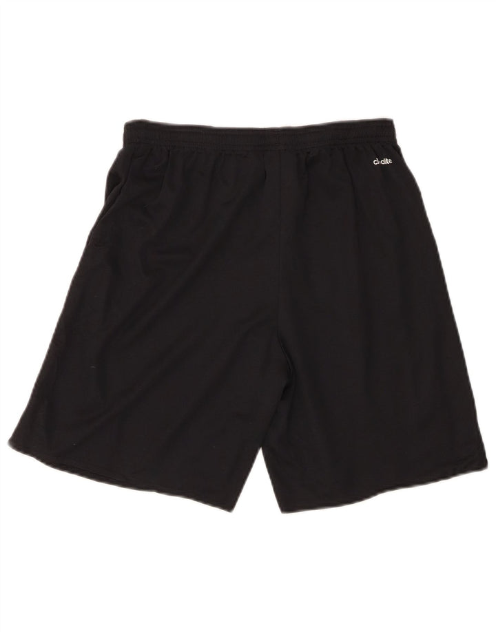 Pantaloncini sportivi Adidas Climalite da ragazzo 15-16 anni in poliestere nero