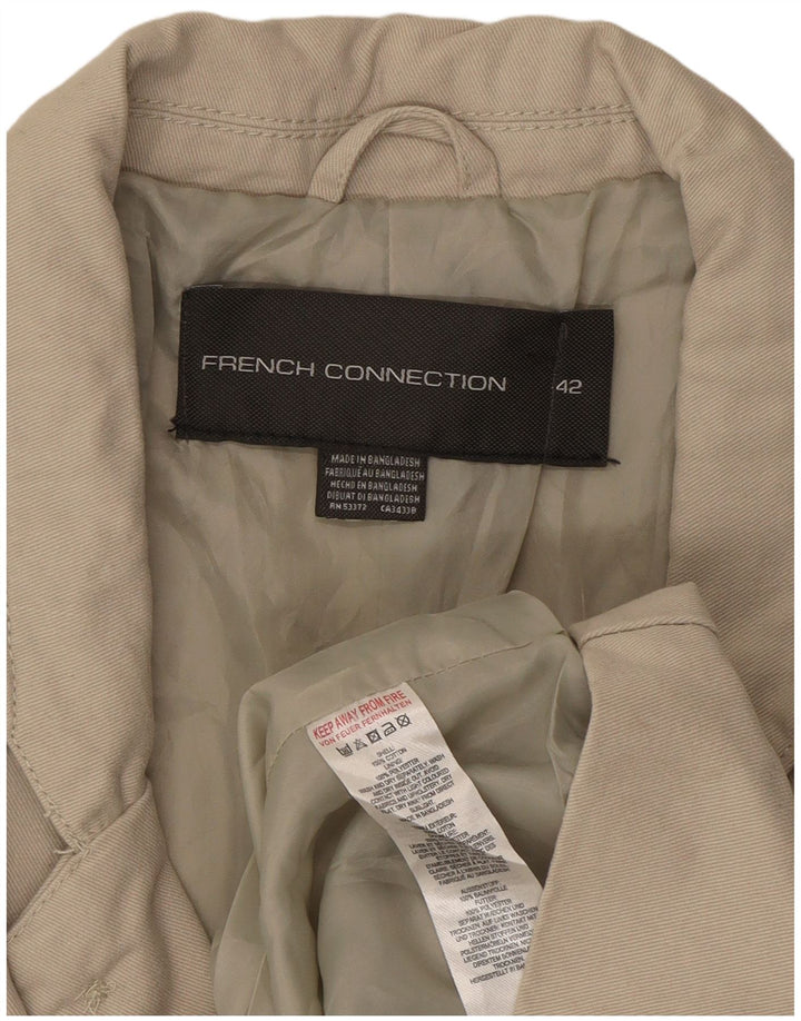 Giacca blazer da uomo a 2 bottoni French Connection UK 42 XL Cotone beige