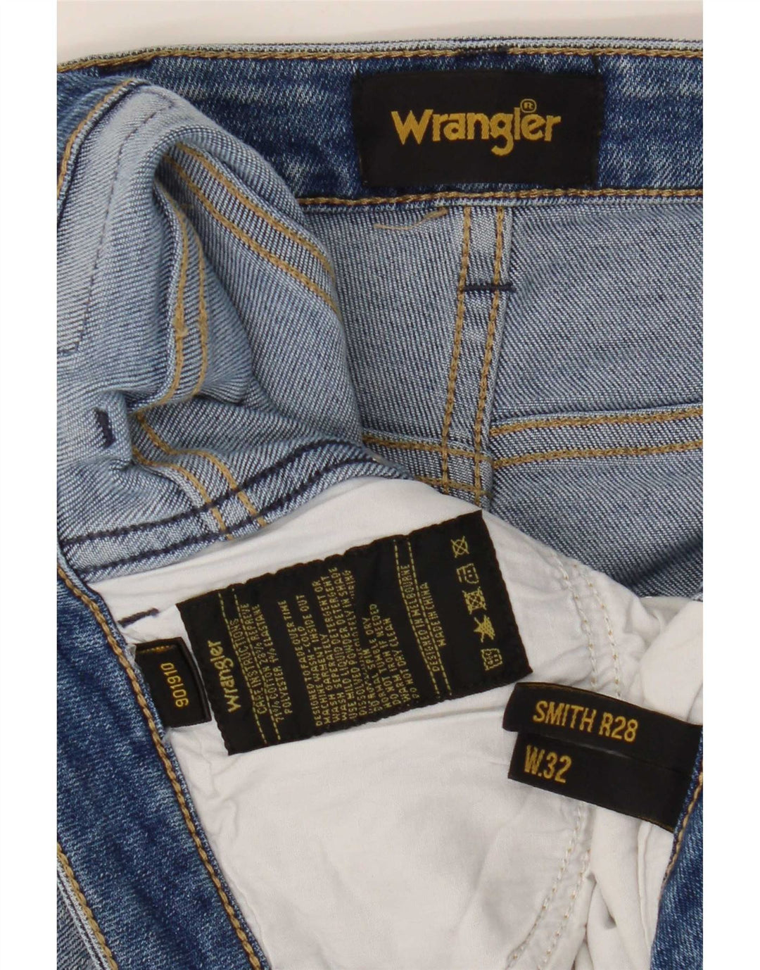 Jeans slim da donna Wrangler W32 L27 cotone blu