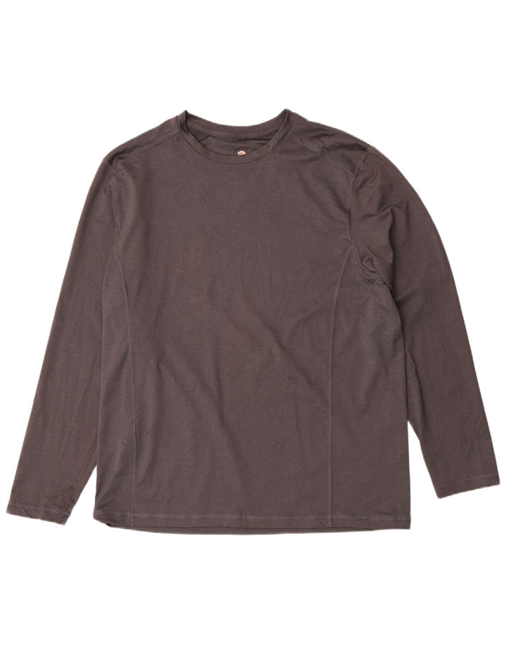 Tommy Bahama Top da uomo a maniche lunghe in poliestere grigio medio