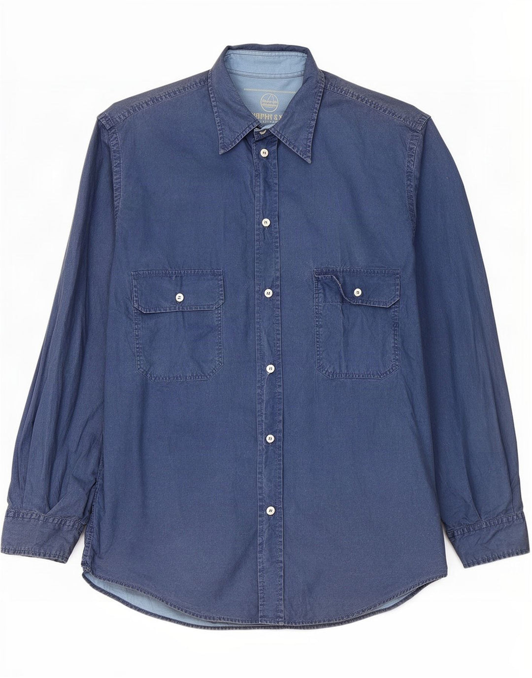 Murphy & Nye Camicia Marine Heritage da uomo grande in cotone blu navy