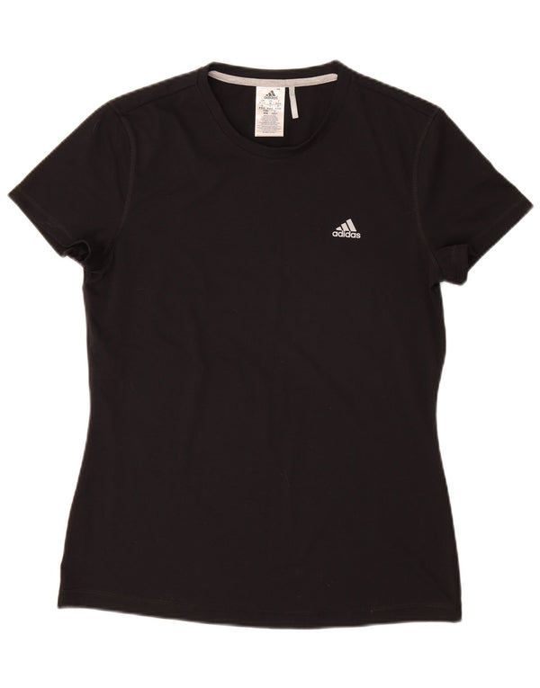 T-shirt Adidas Climalite da donna Top UK 12/14 poliestere nero medio