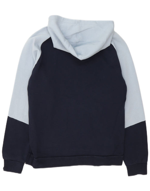 Felpa con cappuccio da uomo Adidas Medium blu navy color block