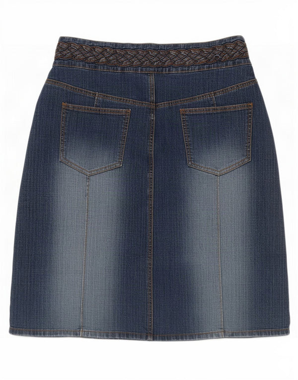 Bay Womens Denim Skirt UK 14 Large W32 Blue Cotton