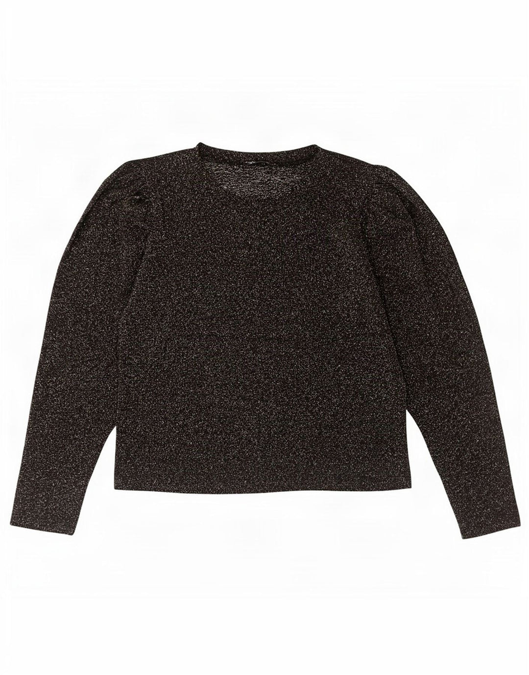 Top Zara da donna a maniche lunghe UK 12 medio nero