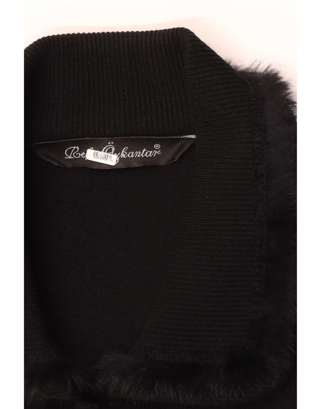 Cappotto vintage da donna in maglia UK 16 grande classico nero
