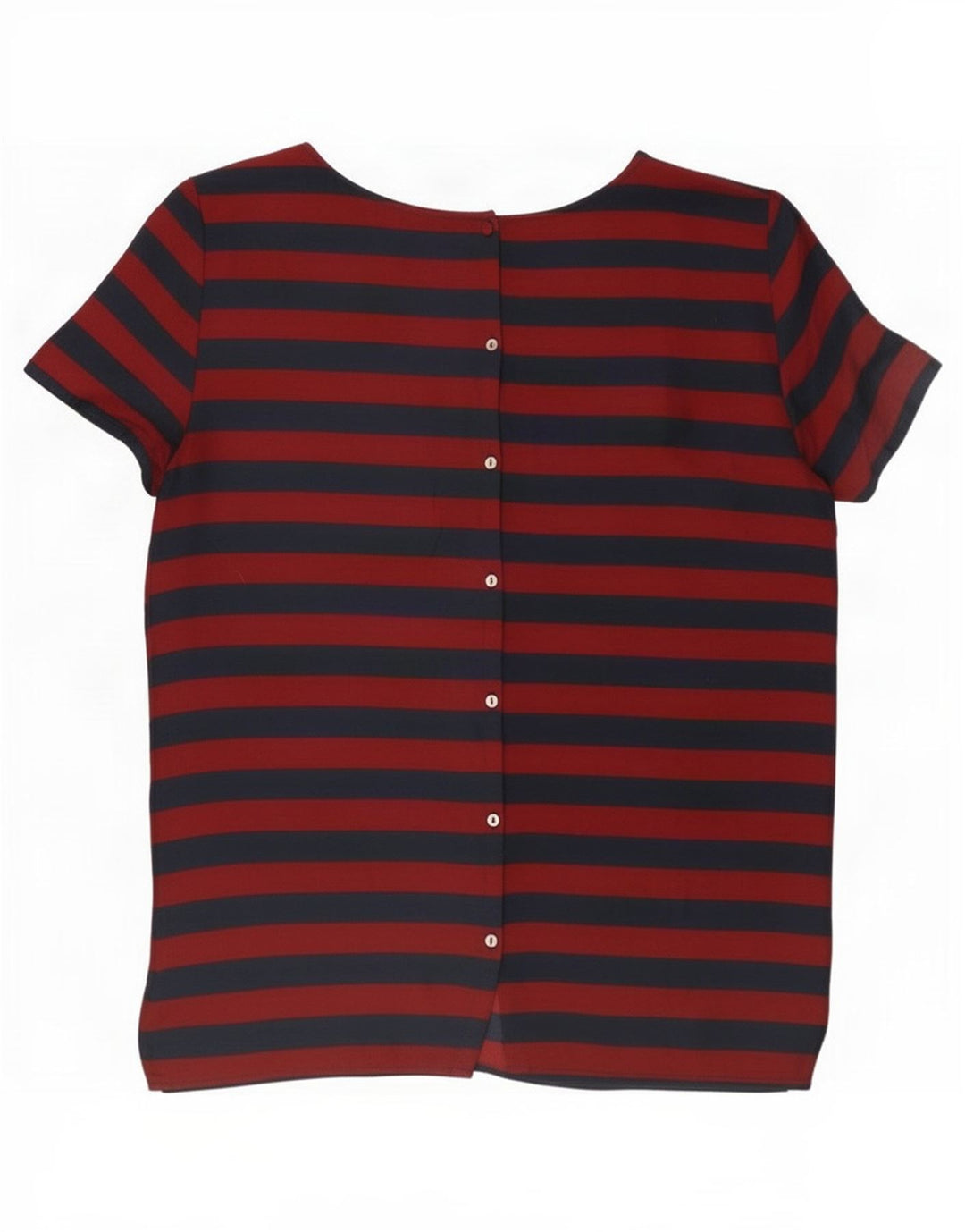 Camicetta da donna Tommy Hilfiger Top US 8 Poliestere a righe rosse medie