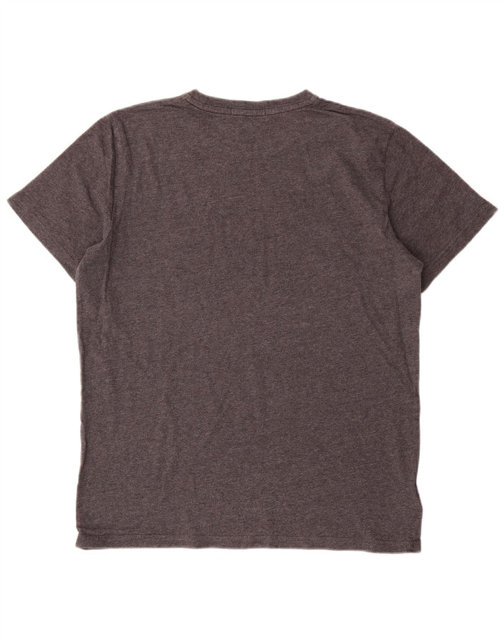 T-shirt da uomo Fred Perry Top in cotone chiazzato grigio medio