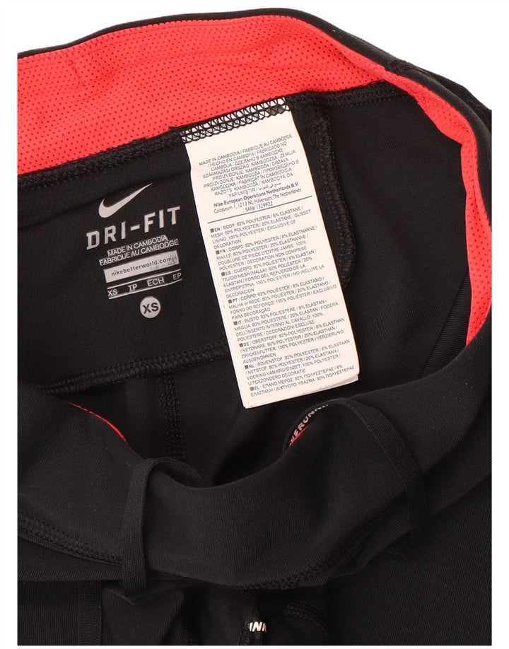 Leggings Nike Dri Fit Capri da donna UK 6 XS poliestere nero