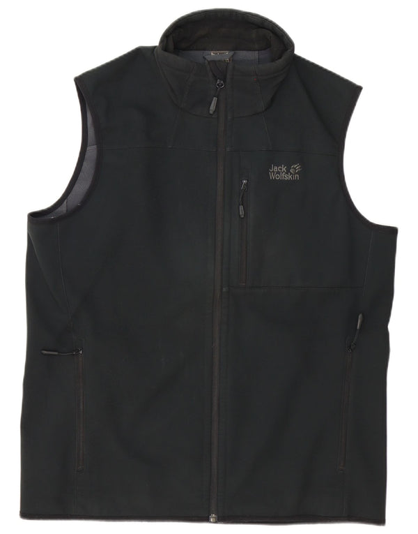 Gilet da uomo Jack Wolfskin UK 40 grande poliestere nero