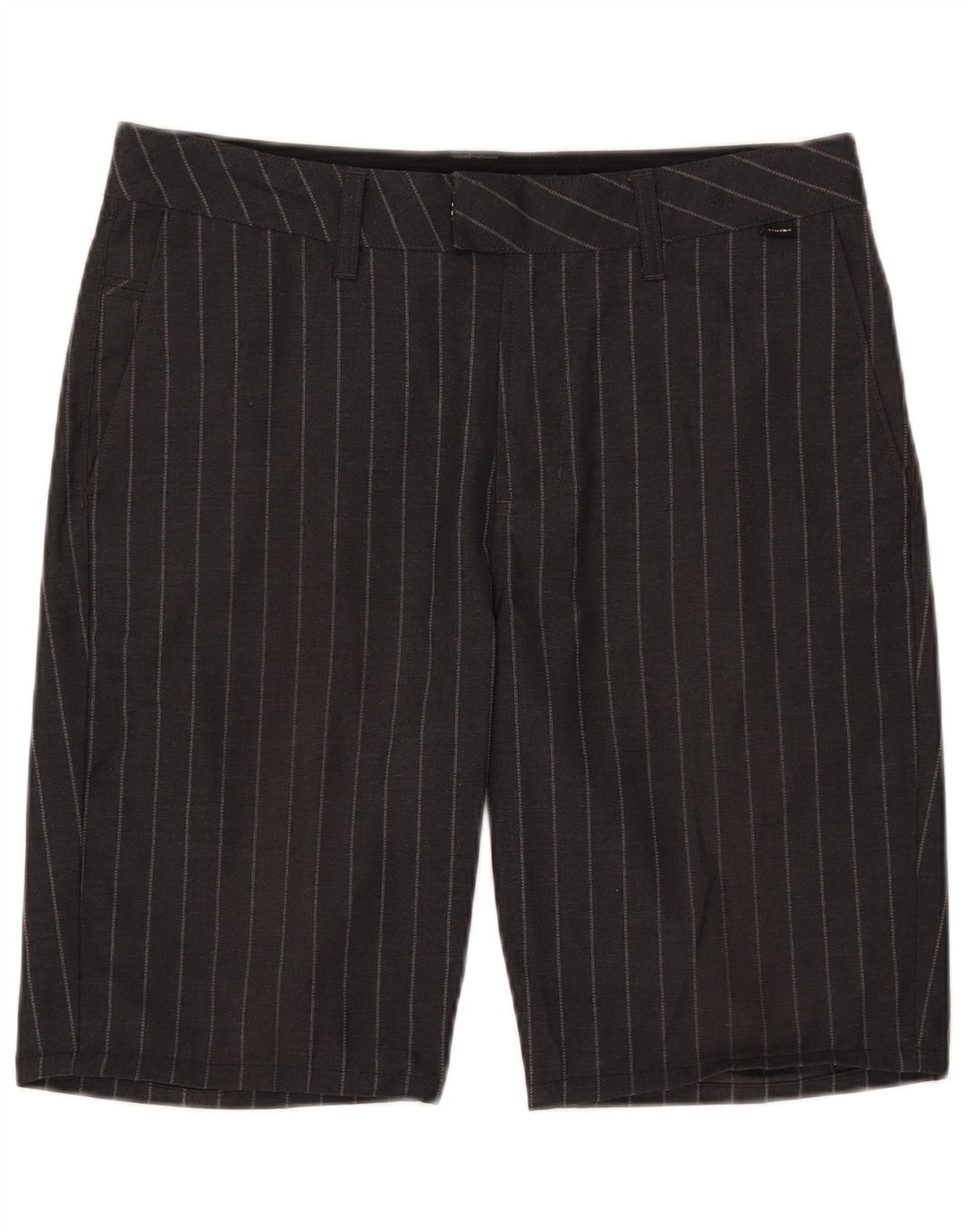 Pantaloncini chino da uomo Vans W32 poliestere gessato medio nero