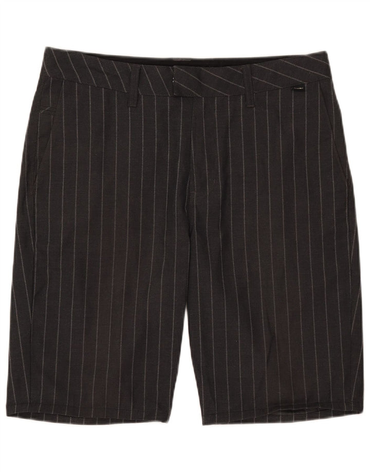 Pantaloncini chino da uomo Vans W32 poliestere gessato medio nero