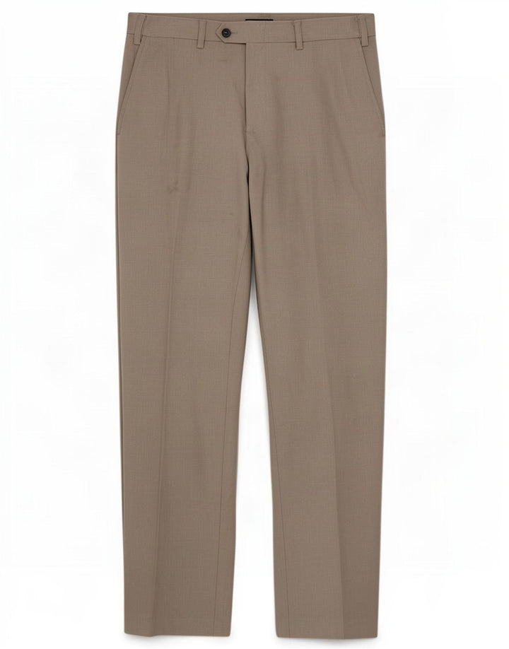 Pantaloni da abito vestibilità regolare Marks & Spencer da uomo W34 L33 poliestere grigio
