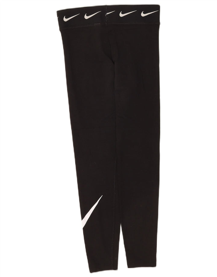 Leggings grafici da donna Nike UK 8 piccoli in cotone nero