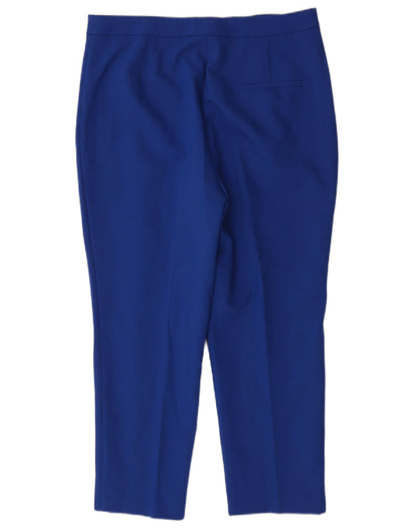 Pantaloni chino affusolati a vita alta da donna Zara 2XL W34 L27 Blu