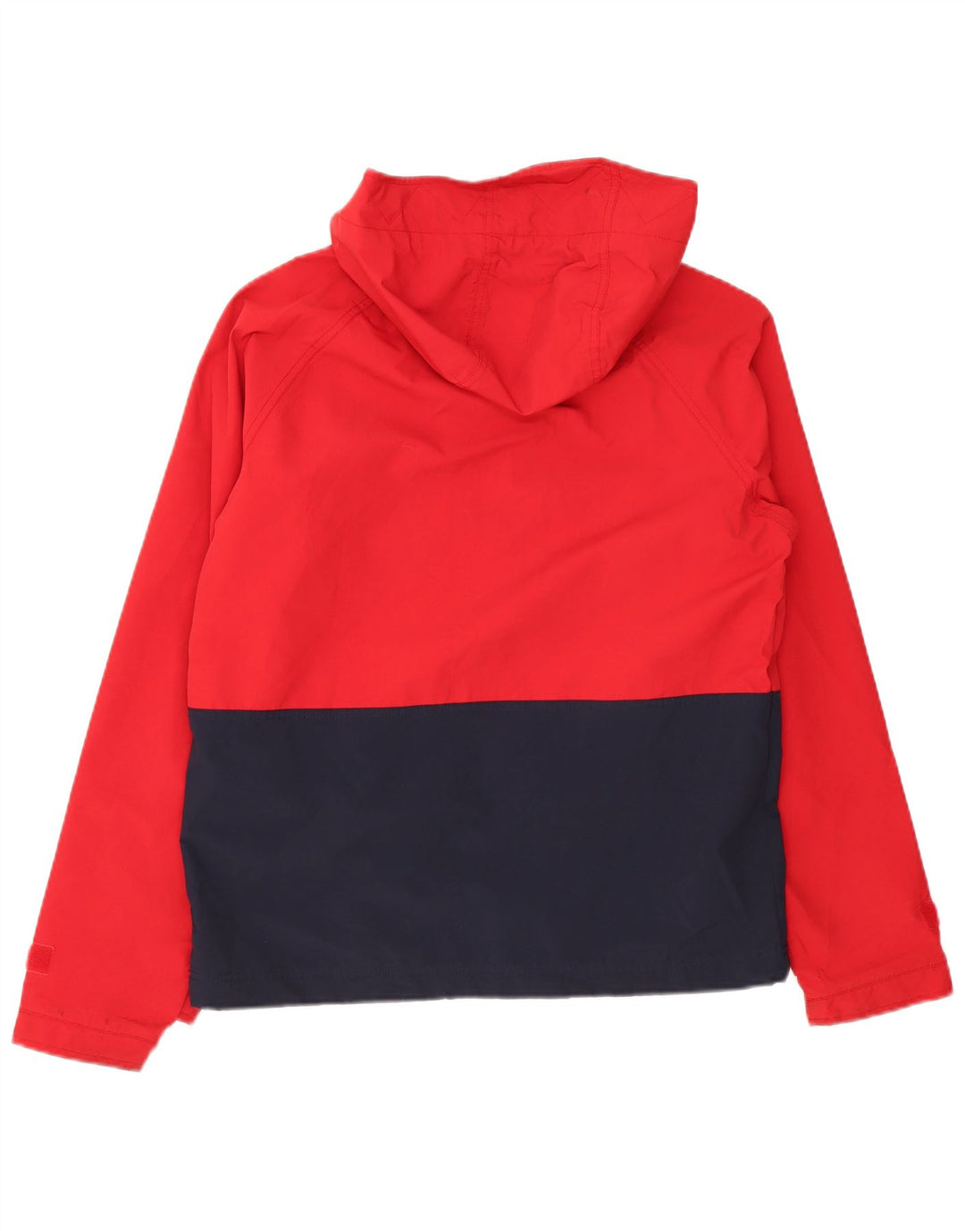 Giacca antipioggia con cappuccio da uomo Jack Wills UK 36 Small Nylon rosso a blocchi di colore