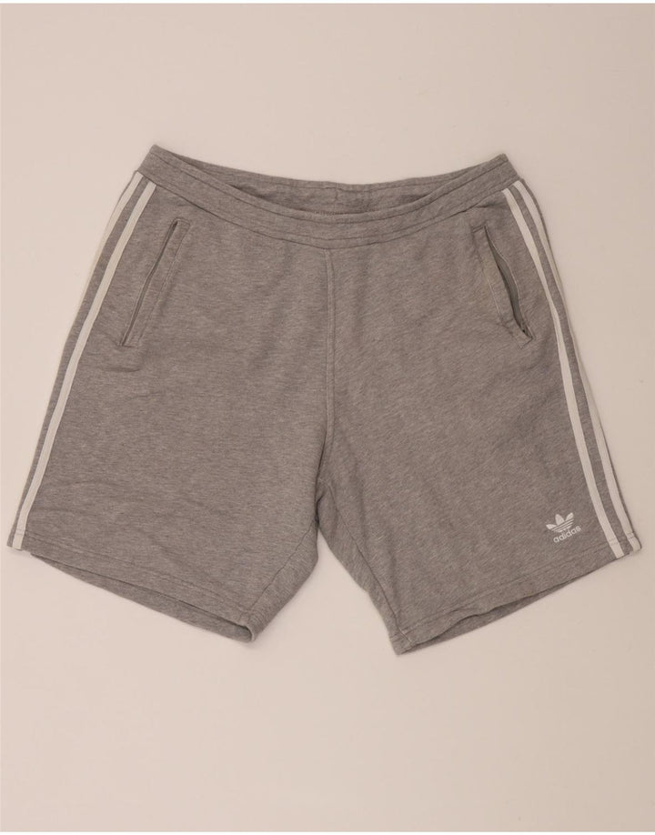ADIDAS Mens Sport Shorts Large  Grey Cotton Vintage Adidas and Second-Hand Adidas from Messina Hembry 