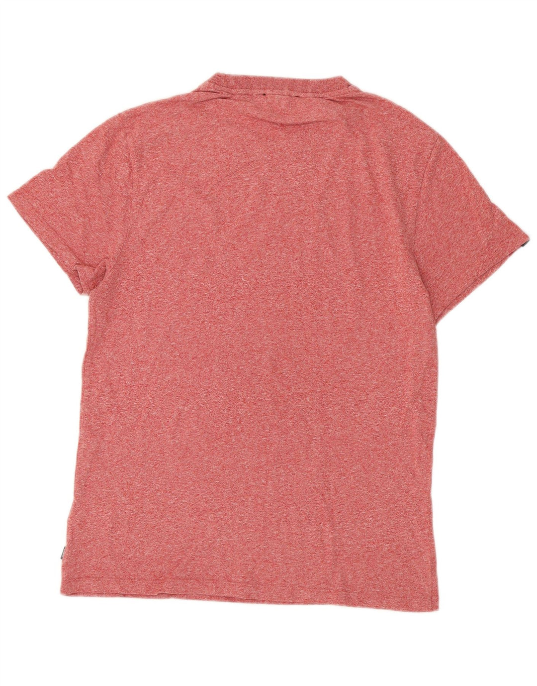 T-shirt da uomo SUPERDRY Top grande in cotone chiazzato rosso
