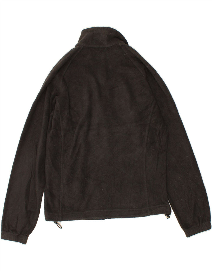 COLUMBIA Womens Fleece Jacket UK 14 Medium Black Polyester Vintage Columbia and Second-Hand Columbia from Messina Hembry 
