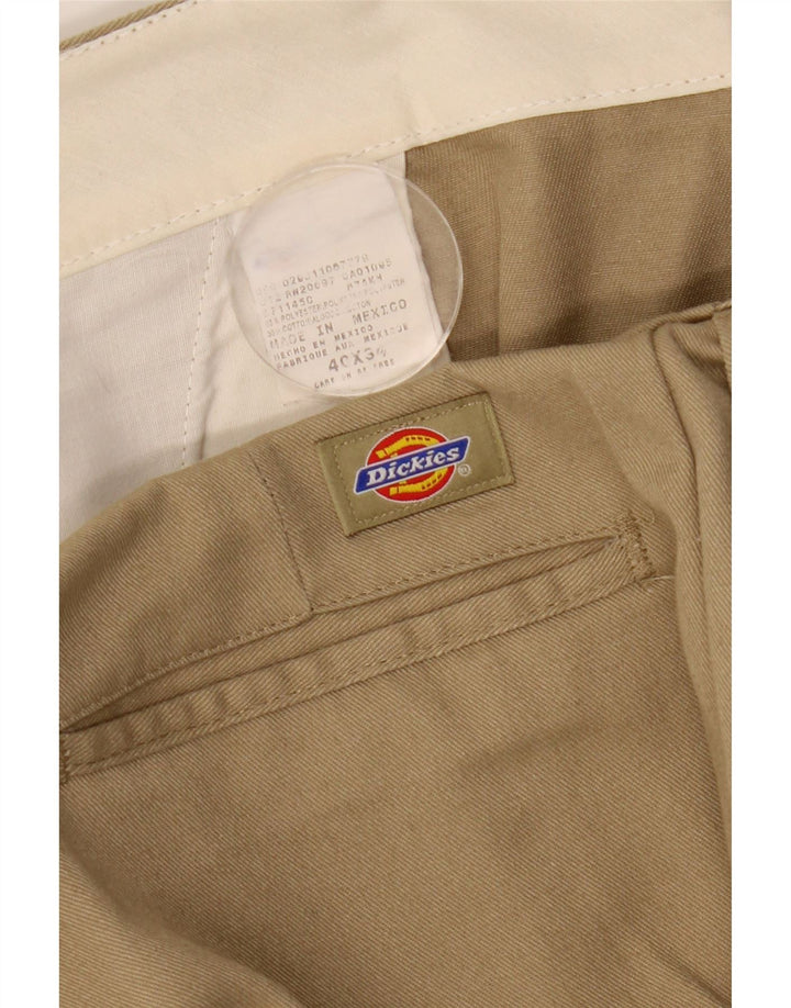 DICKIES Pantaloni chino dritti da uomo W40 L34 Poliestere beige