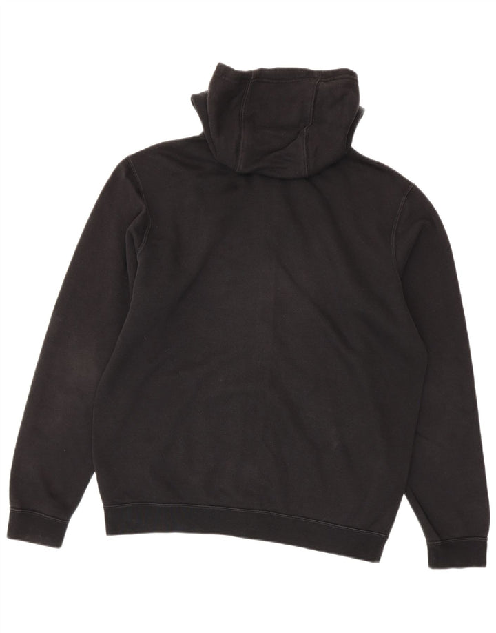 Maglione con cappuccio e zip da uomo NIKE in cotone nero medio