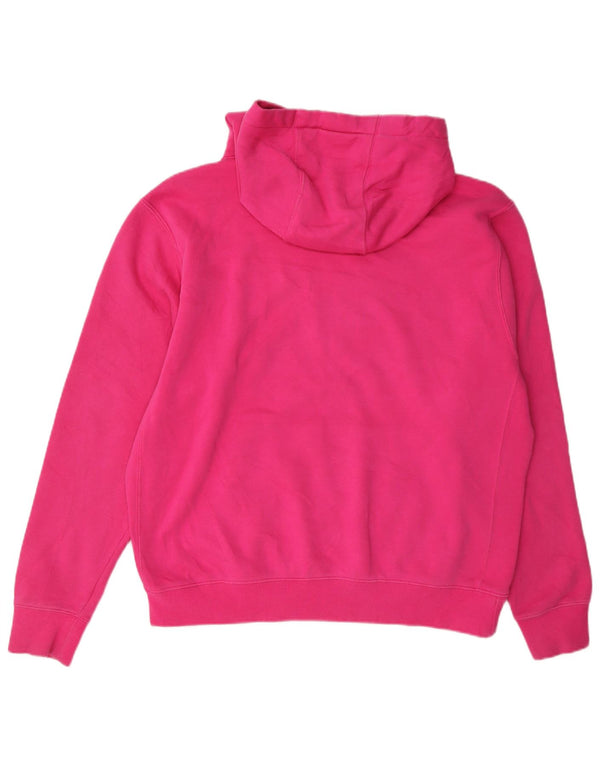 Maglia con cappuccio da donna Nike UK 16 grande cotone rosa