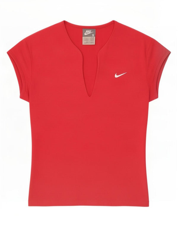 T-shirt da donna Nike Top UK 8/10 piccola rossa