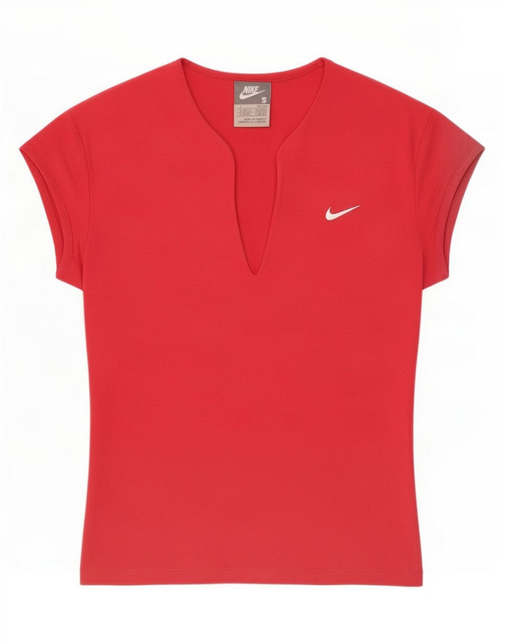 T-shirt da donna Nike Top UK 8/10 piccola rossa