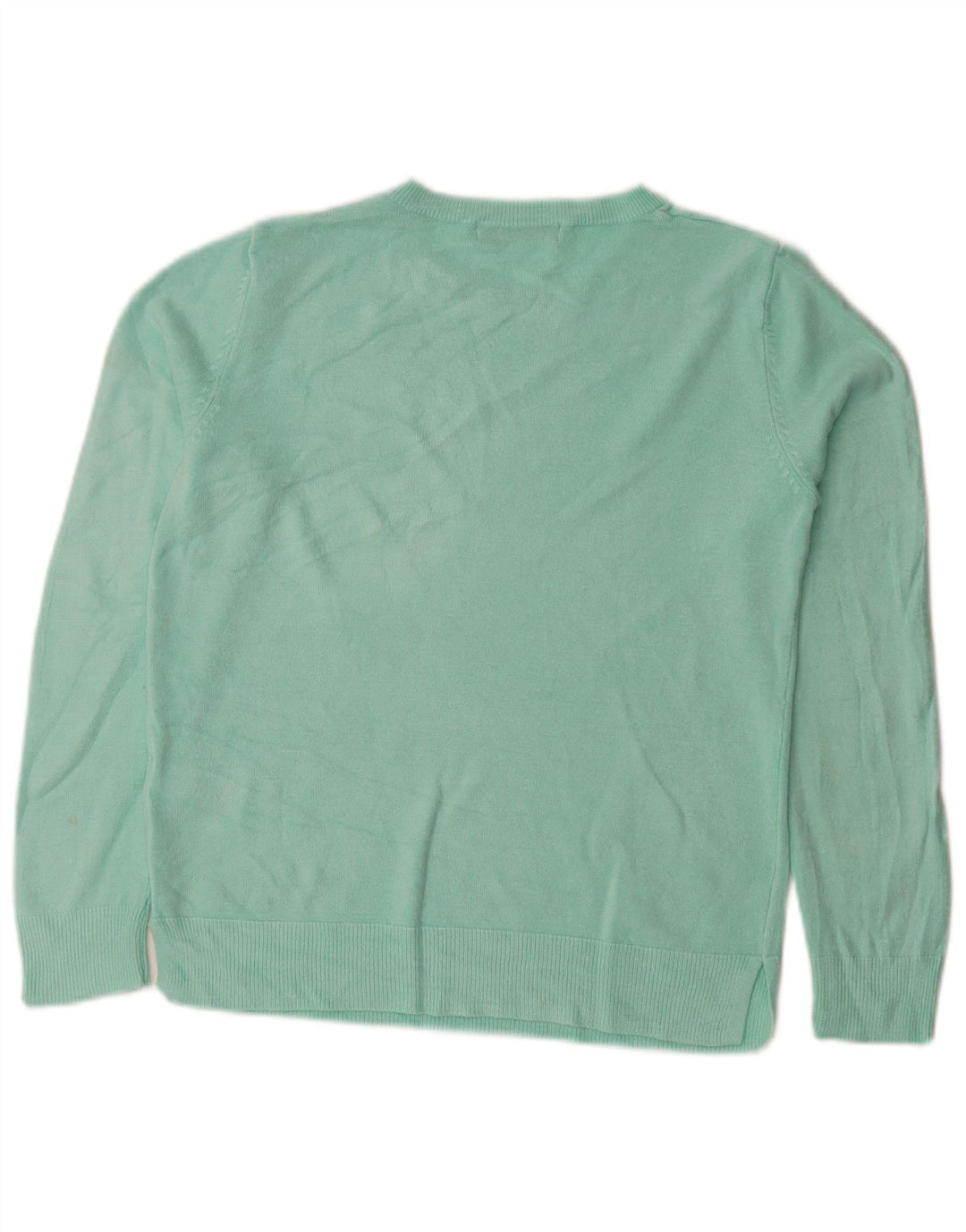 Maglione maglione con scollo a barca da donna Marks & Spencer UK 10 piccolo turchese