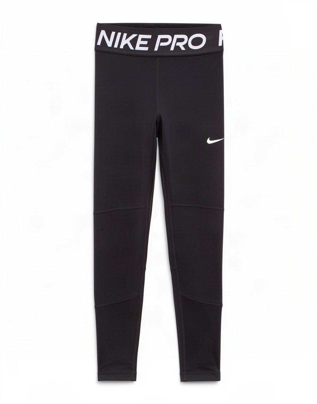 Leggings grafici Nike Dri Fit per ragazze 8-9 anni piccoli in poliestere nero