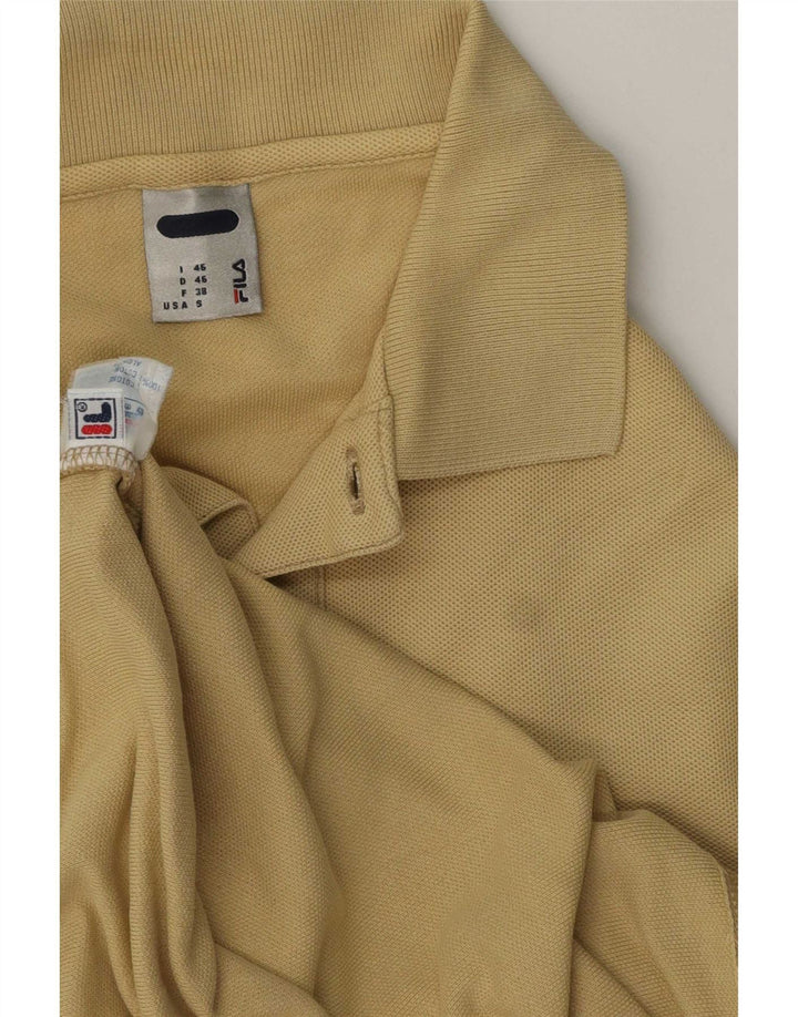 Polo Fila Uomo Regular Fit IT 46 Small Giallo Cotone