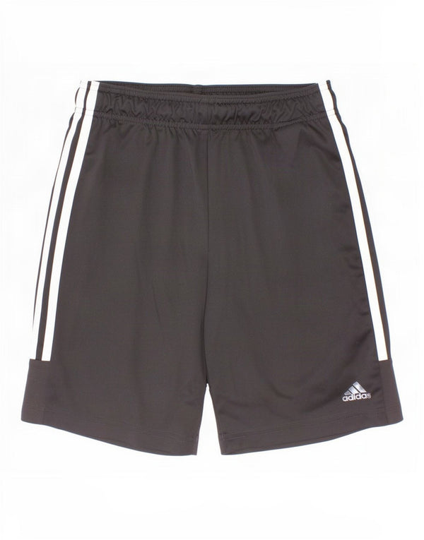 Pantaloncini sportivi Adidas Aeroready da ragazzo 11-12 anni in poliestere nero