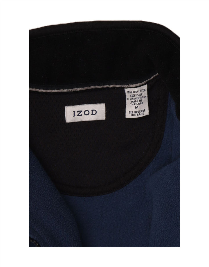 IZOD Mens Fleece Jacket UK 38 Medium Navy Blue Polyester Vintage Izod and Second-Hand Izod from Messina Hembry 