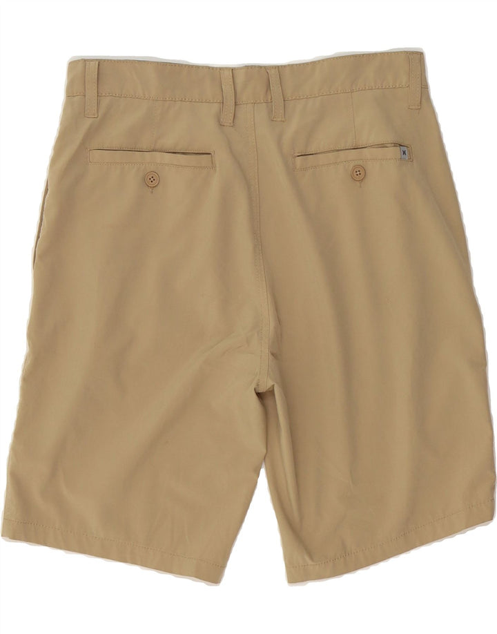 HURLEY Mens Chino Shorts W32 Medium Beige Polyester Vintage Hurley and Second-Hand Hurley from Messina Hembry 
