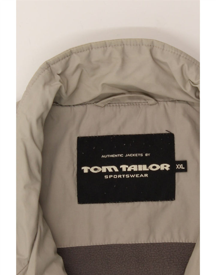 TOM TAILOR Mens Padded Gilet UK 44 2XL Grey Polyamide Vintage Tom Tailor and Second-Hand Tom Tailor from Messina Hembry 