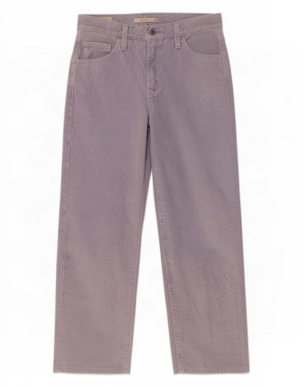 Pantaloni Levi's da donna Baggy Dad in velluto a coste a gamba larga W26 L25 cotone viola