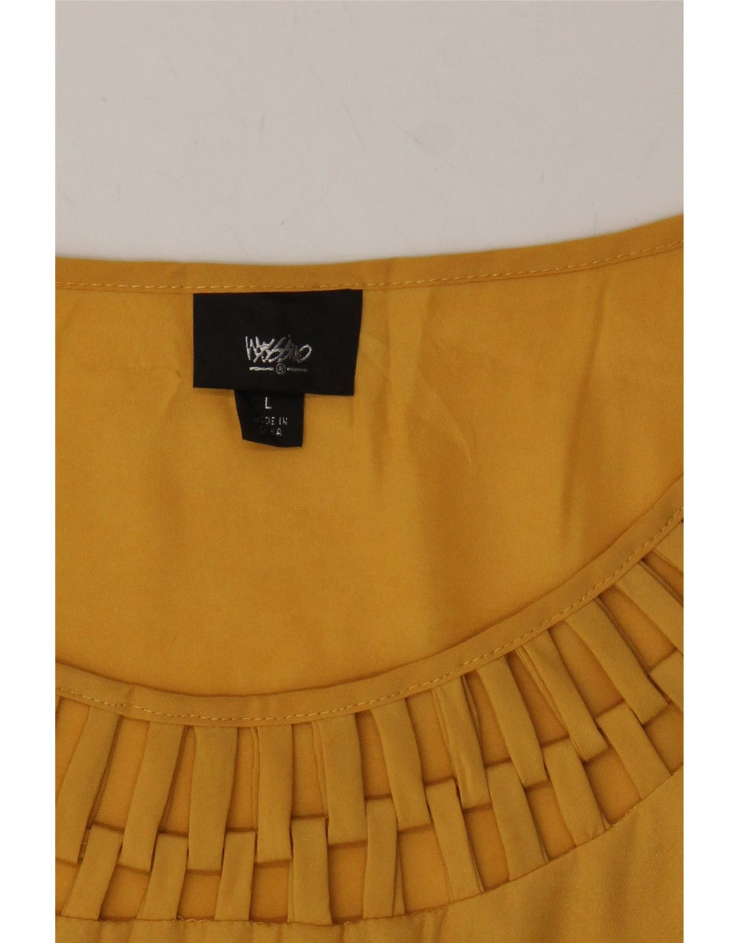 MOSSIMO Womens Sheath Dress UK 16 Large Yellow Polyester Vintage Mossimo and Second-Hand Mossimo from Messina Hembry 