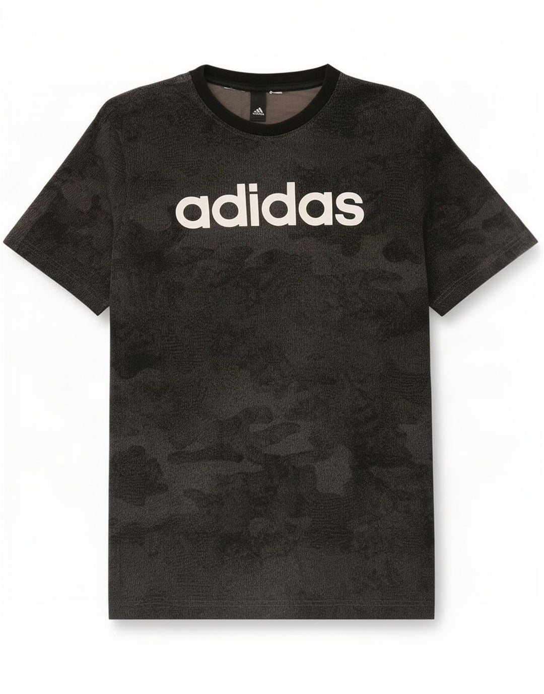 T-shirt grafica da uomo Adidas Top grigio medio mimetico