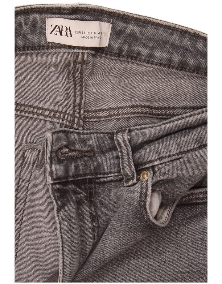 Jeans slim da donna Zara EU 38 Small W28 L33 Grigio