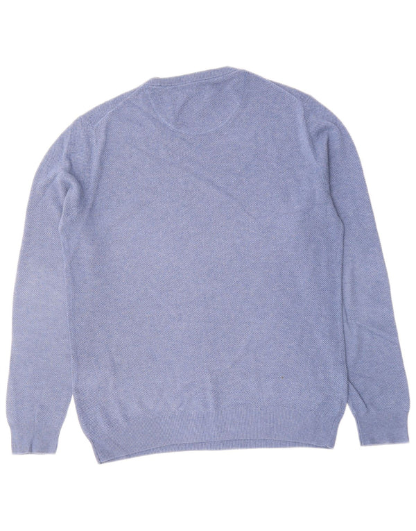 GANT Maglione girocollo da uomo in cotone blu medio