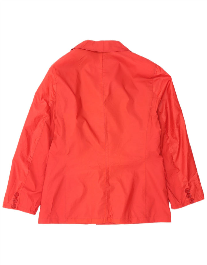 VINTAGE Womens Paris 3 Button Blazer Jacket IT 46 Large Red Polyester