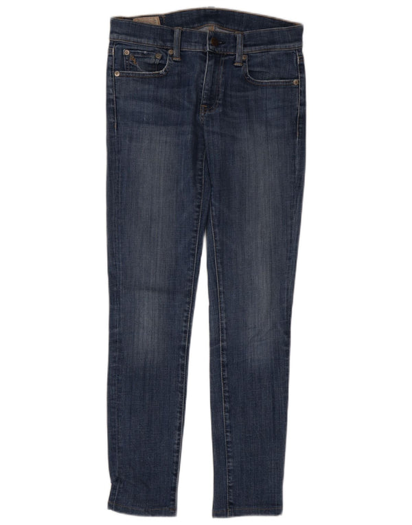 Polo Ralph Lauren Womens Tompkins Skinny Jeans W26 L29 Blue Cotton
