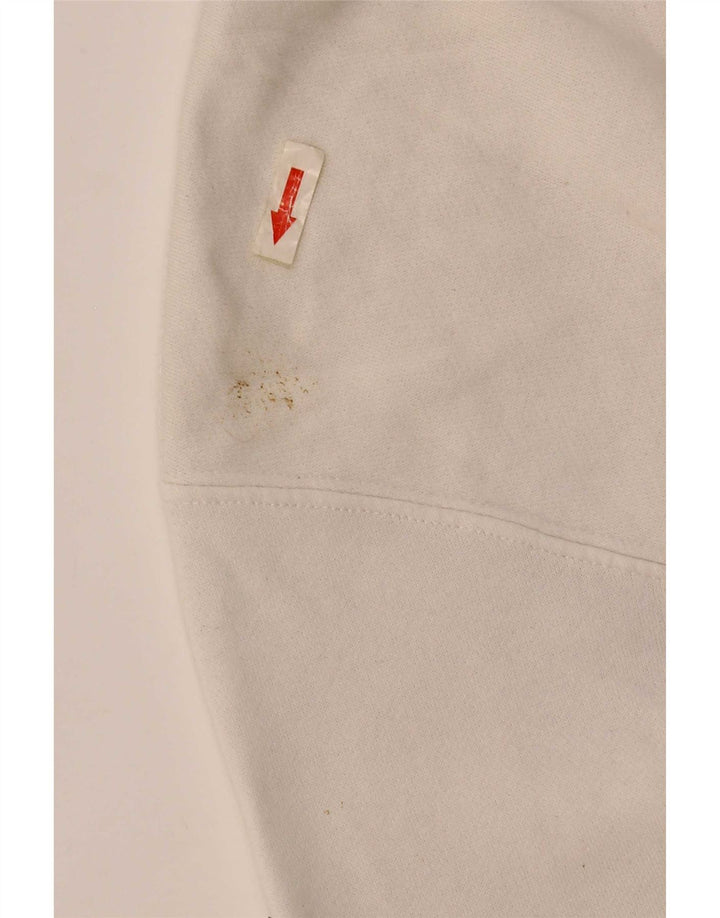 Felpa Nike da uomo vestibilità ampia maglione XS cotone bianco
